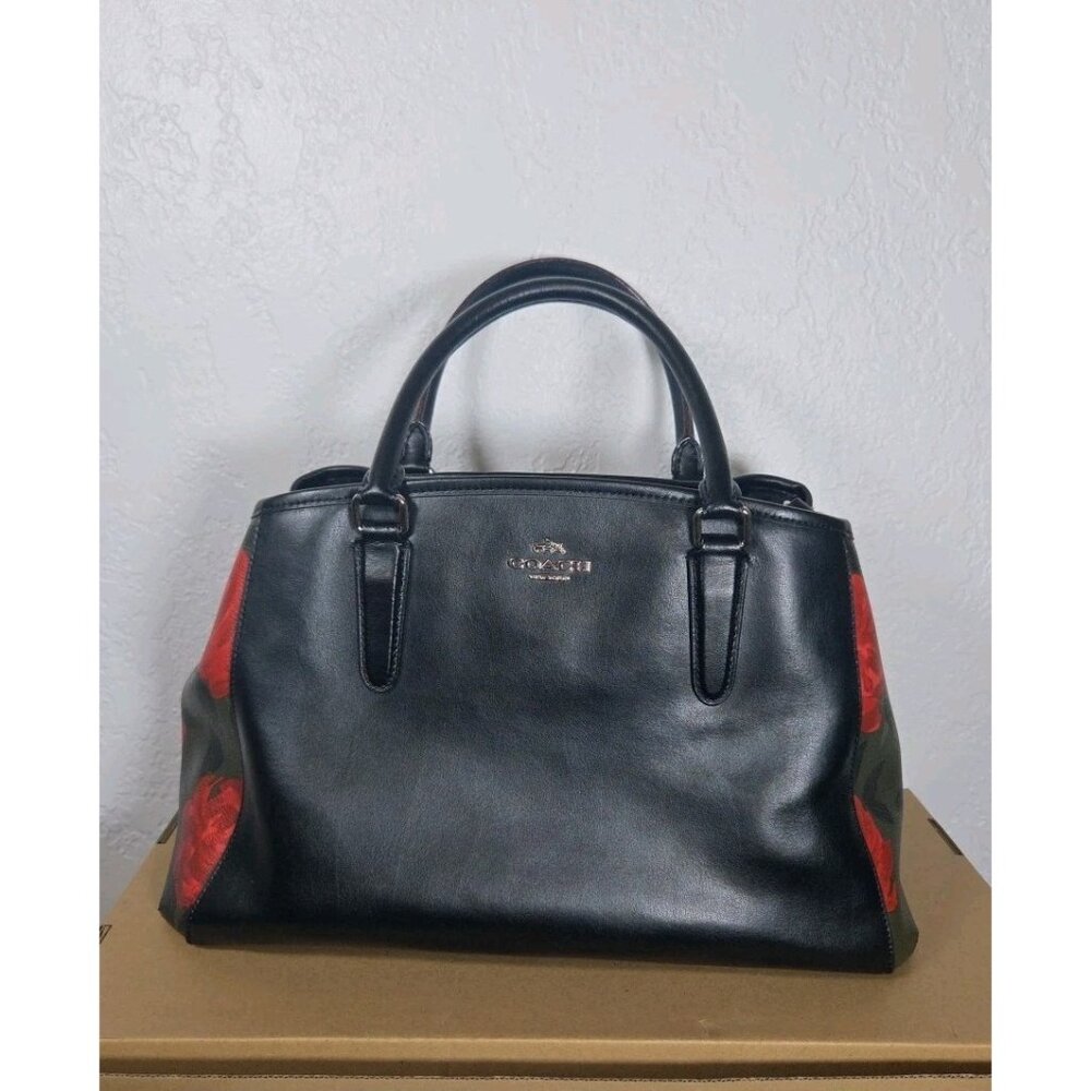 Coach Margot Carryall In Camo Rose Floral Print Clean K1721-F25868